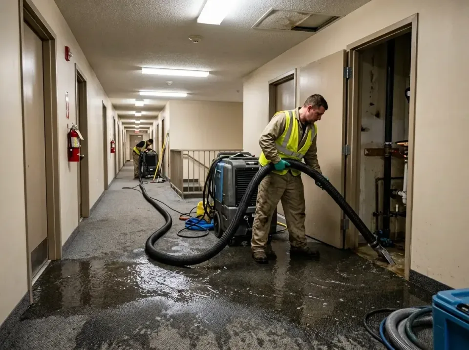 multi-unit-apartment-hallway-f-005 — frequently asked questions, Emergency Burst Pipe Water Extraction & Removal in Maugansv…